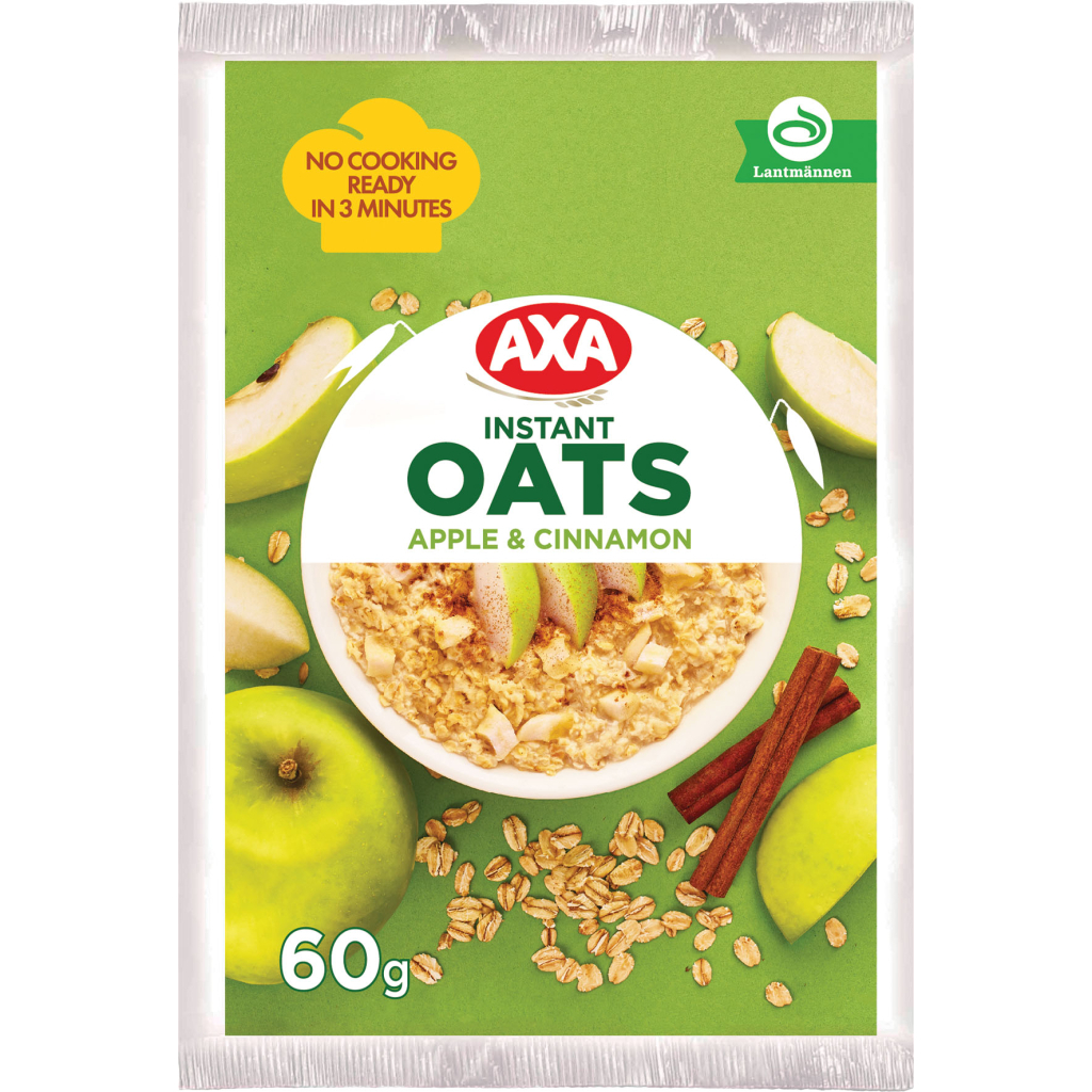 Їжа швидкого приготування АХА Каша Вівсяна з яблуком і корицею 40 г (4820008123282) - фото 1