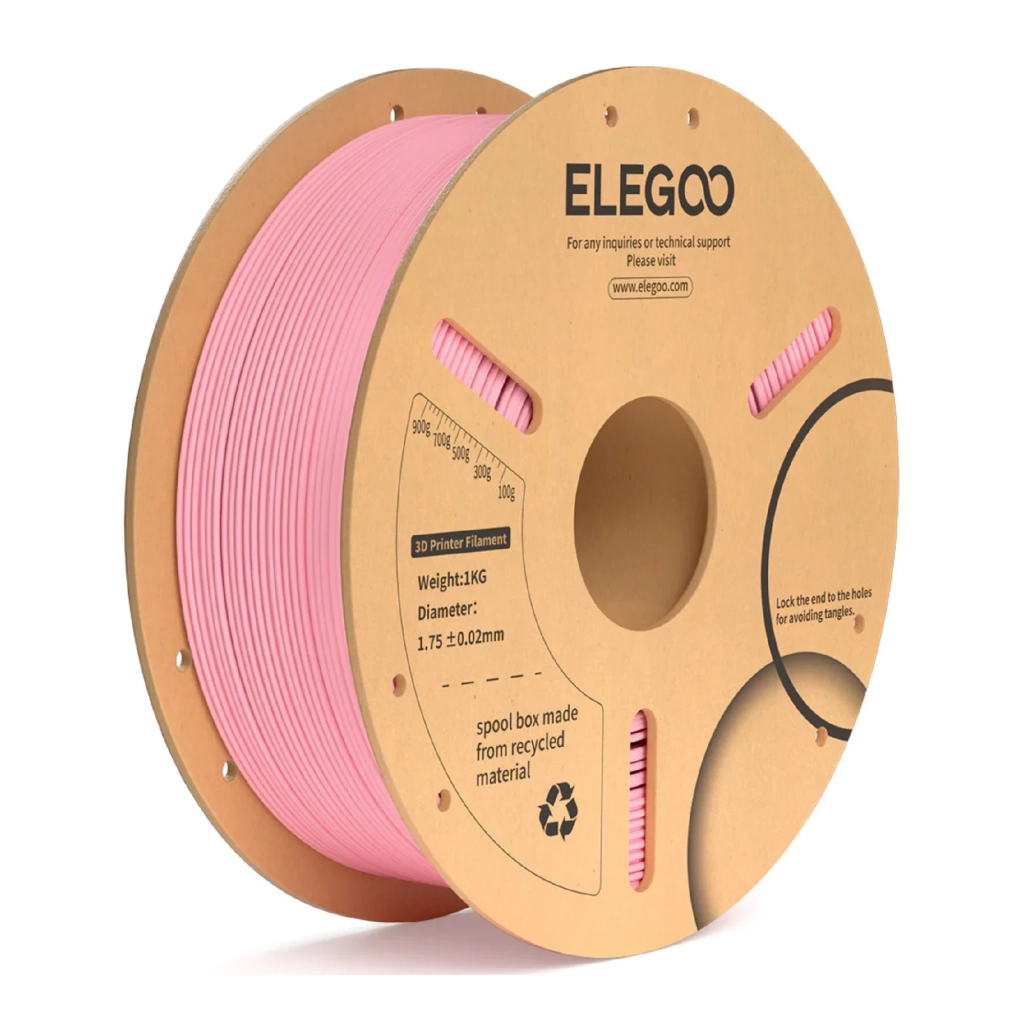 Пластик для 3D-принтера ELEGOO PLA Plus 1кг, 1.75мм, pink (50.203.0233) - фото 1