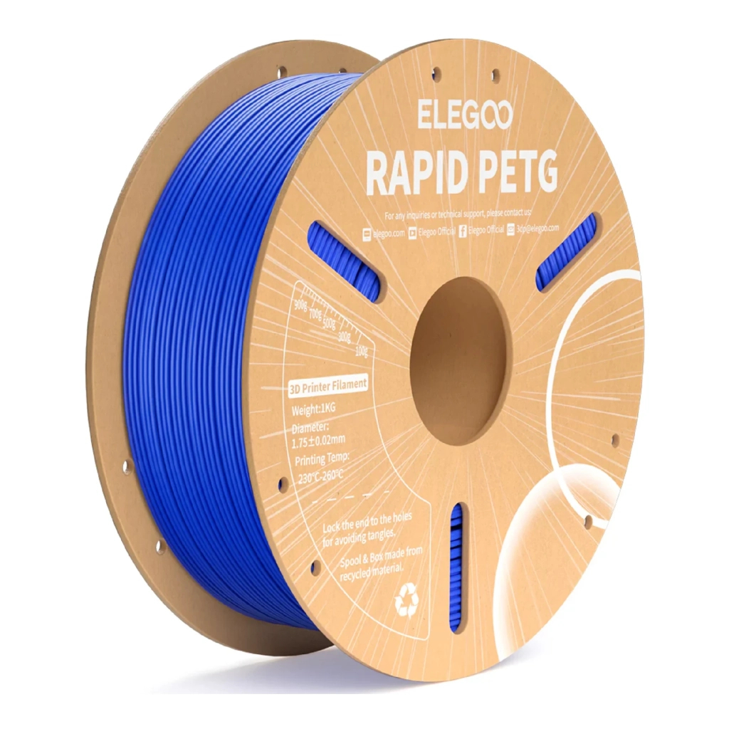 Пластик для 3D-принтера ELEGOO Rapid PETG 1кг, 1.75мм, blue (50.203.0219) - фото 1