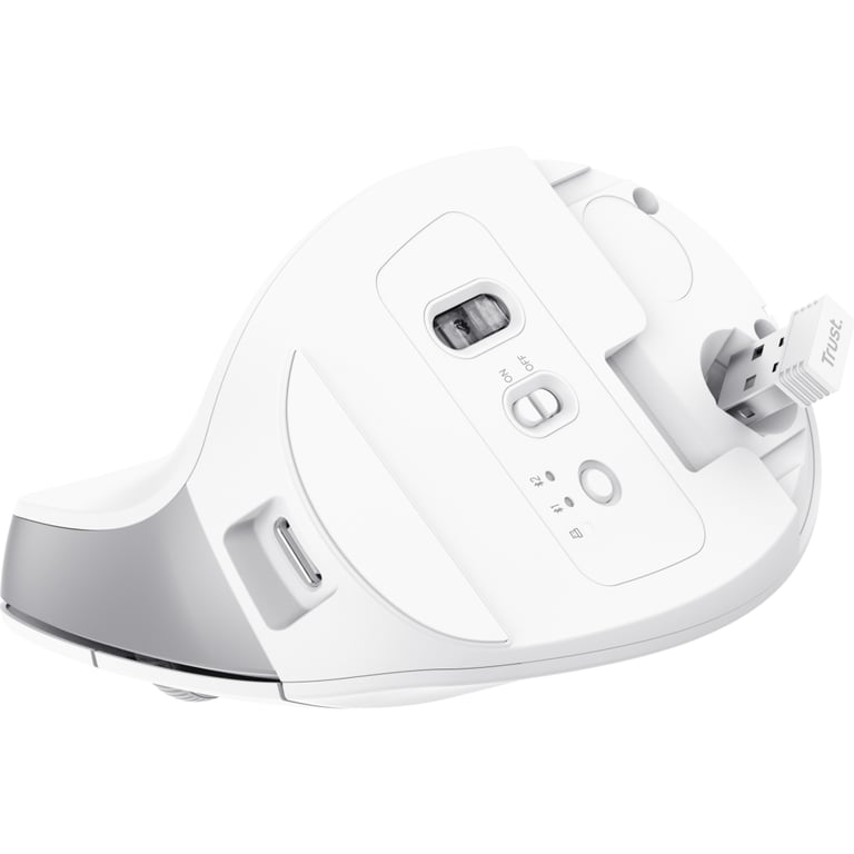 Мишка Trust Bayo+ Ergonomic Wireless/Bluetooth White (25399) - фото 8