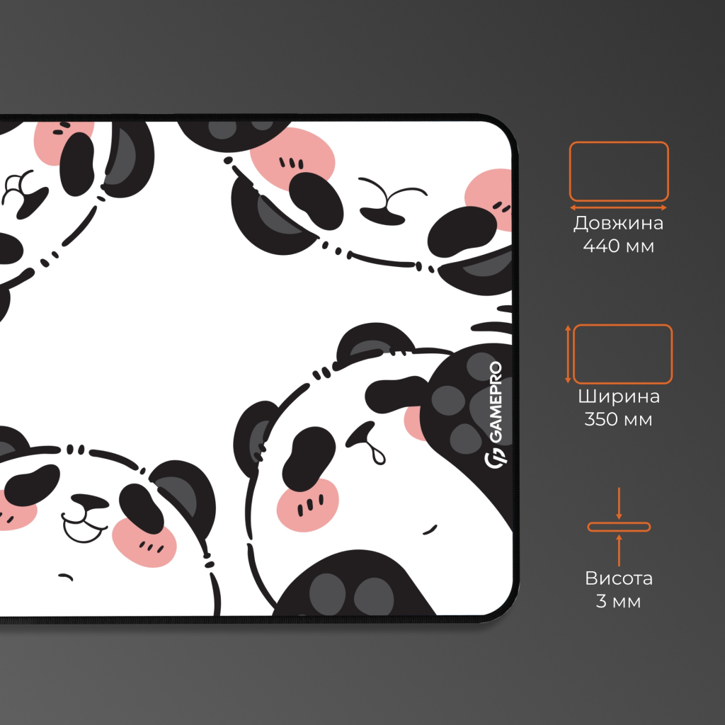 Килимок для мишки GamePro Speed/Control White (MP145WP) - фото 4 Килимок для мишки GamePro Speed/Control White (MP145WP) - фото 4