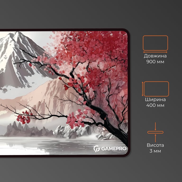 Килимок для мишки GamePro Speed/Control Gray-Pink (MP275JS) - фото 4