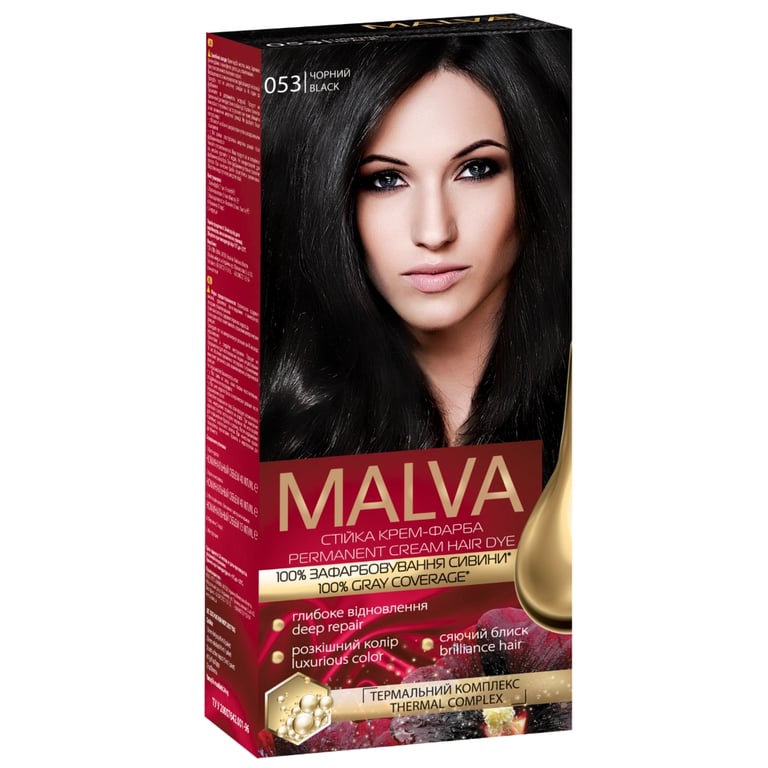 Фарба для волосся Acme Color Malva Color Revive Стійка 053 - Чорний (4823115502902) - фото 1