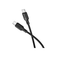 Дата кабель USB-C to USB-C 2.0m 60W Lenny silicone BX113 black BOROFONE (6941991115516) - фото 3