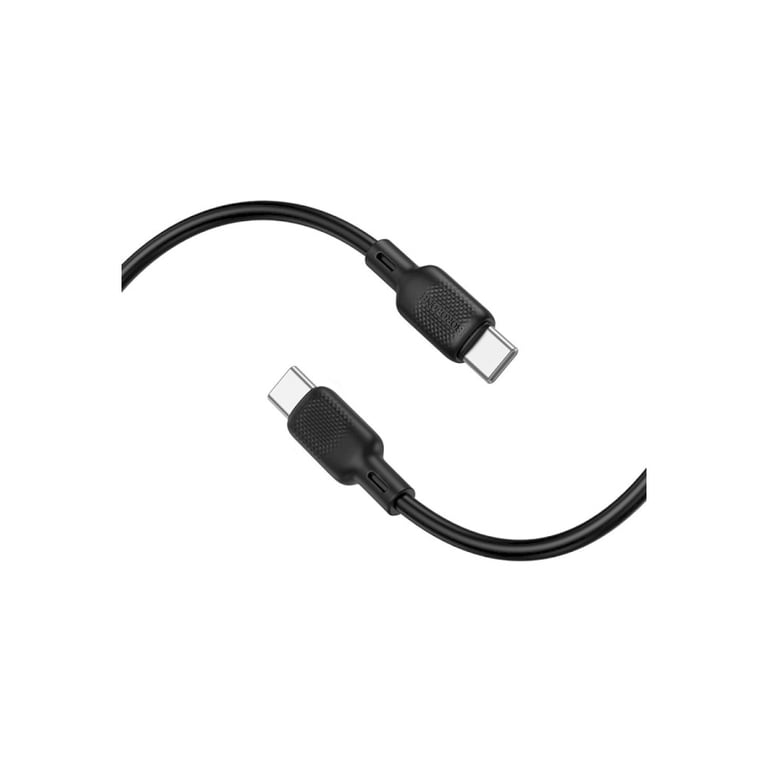 Дата кабель USB-C to USB-C 2.0m 60W Lenny silicone BX113 black BOROFONE (6941991115516) - фото 4