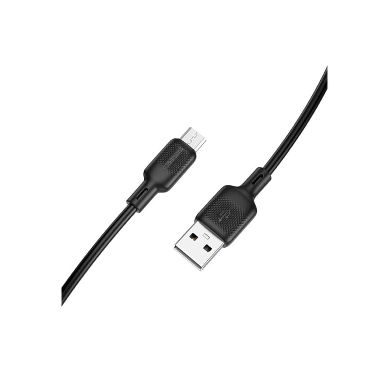 Дата кабель USB 2.0 AM to Micro 5P 3.0m Lenny silicone BX113 black BOROFONE (6941991115547) - фото 5
