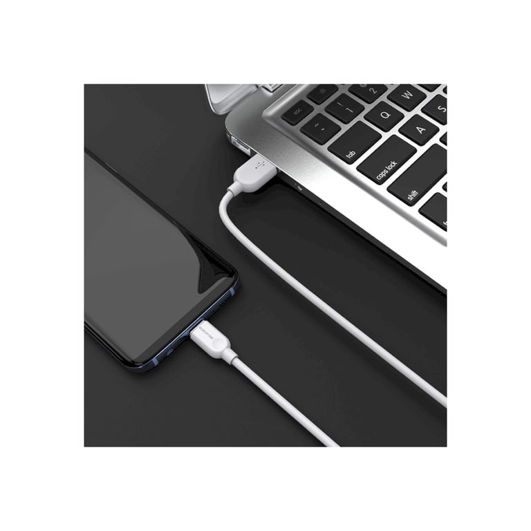 Дата кабель USB 2.0 AM to USB-C 1.0m 2.4A PVC BX14 white BOROFONE (6957531089995) - фото 4
