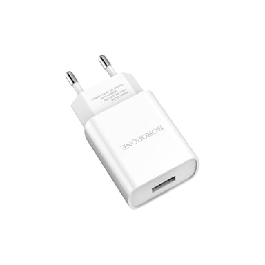 Зарядний пристрій BOROFONE BA20A Sharp USB 10.5W White (6931474700681) - фото 1
