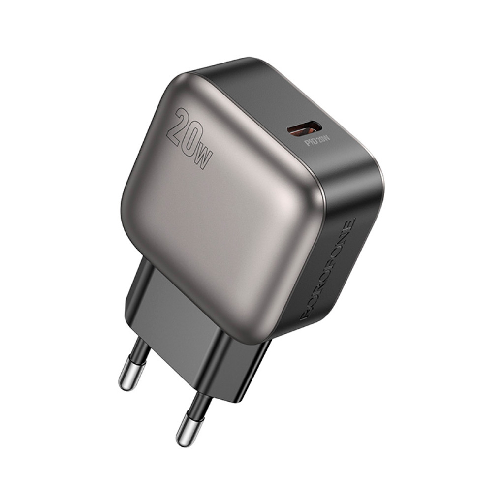 Зарядний пристрій BOROFONE BAS53A Absolute USB-C PD20W Black (6941991116179) Зарядний пристрій BOROFONE BAS53A Absolute USB-C PD20W Black (6941991116179)