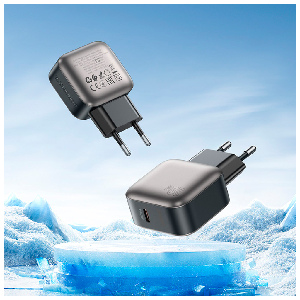 Зарядний пристрій BOROFONE BAS53A Absolute USB-C PD20W Black (6941991116179) - фото 7 Зарядний пристрій BOROFONE BAS53A Absolute USB-C PD20W Black (6941991116179) - фото 7