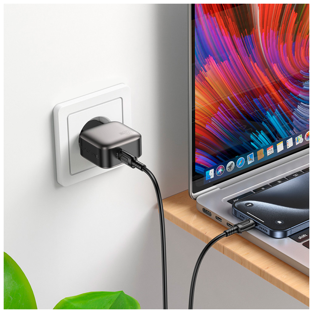 Зарядний пристрій BOROFONE BAS53A Absolute USB-C PD20W Black (6941991116179) - фото 8 Зарядний пристрій BOROFONE BAS53A Absolute USB-C PD20W Black (6941991116179) - фото 8