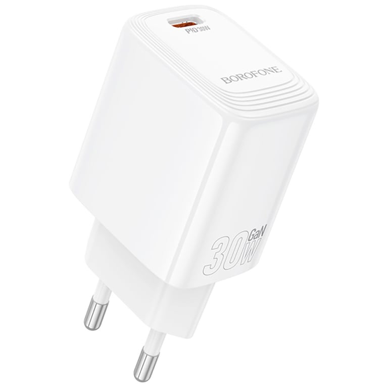 Зарядний пристрій BOROFONE BN28 Fuente USB-C PD30W White (6941991120299) - фото 1