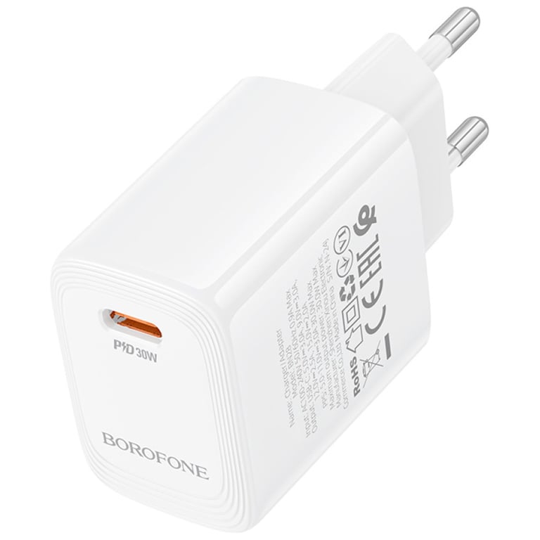 Зарядний пристрій BOROFONE BN28 Fuente USB-C PD30W White (6941991120299) - фото 3