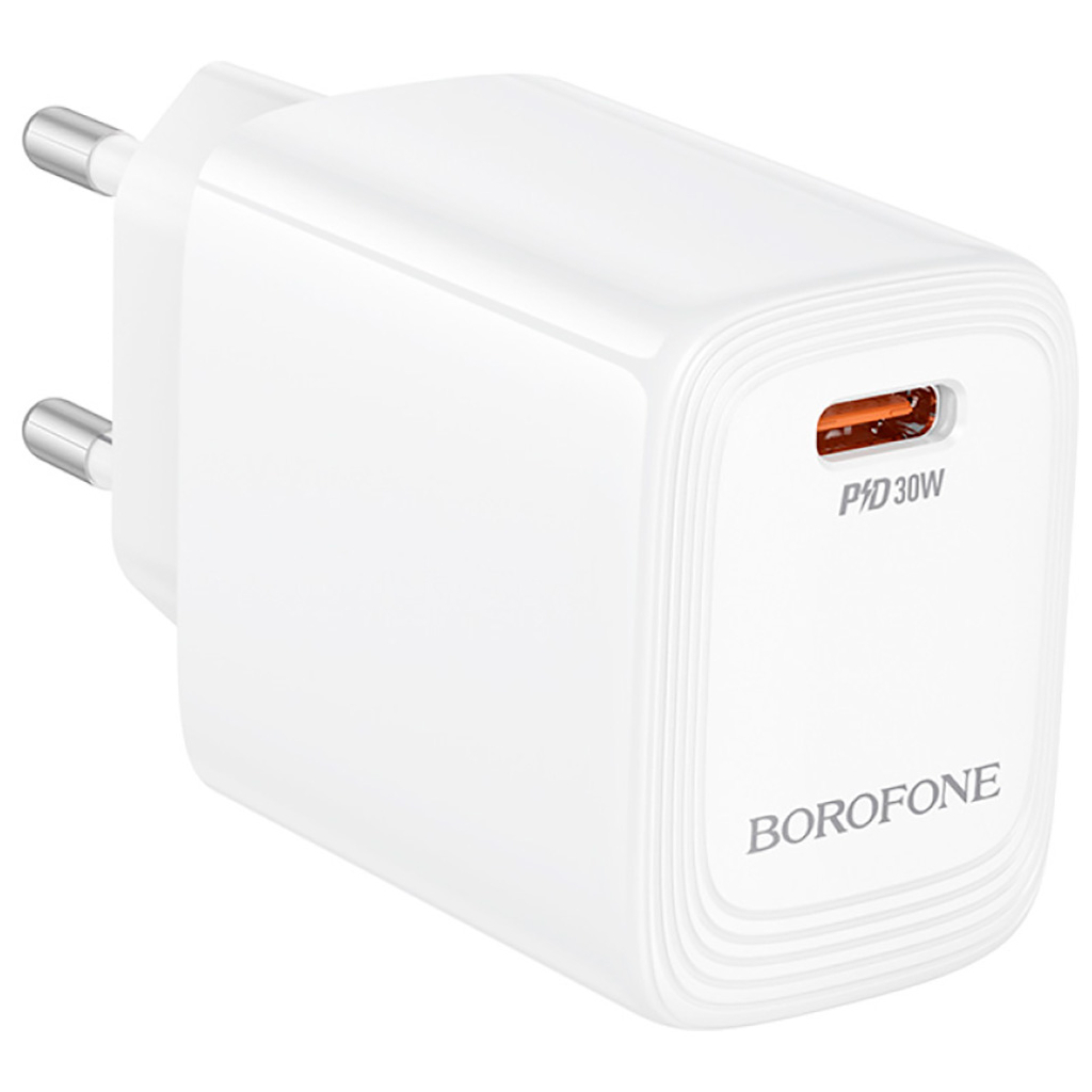 Зарядний пристрій BOROFONE BN28 Fuente USB-C PD30W White (6941991120299) - фото 4 Зарядний пристрій BOROFONE BN28 Fuente USB-C PD30W White (6941991120299) - фото 4