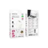 Зарядний пристрій BOROFONE BN29 Fuente 1xUSB-C PD30W + 1xUSB QC3.0 White (6941991120329) - фото 2