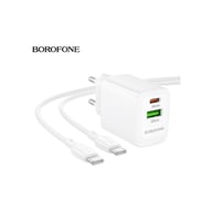 Зарядний пристрій BOROFONE BN29 Fuente 1xUSB-C PD30W + 1xUSB QC3.0 White (6941991120329) - фото 4