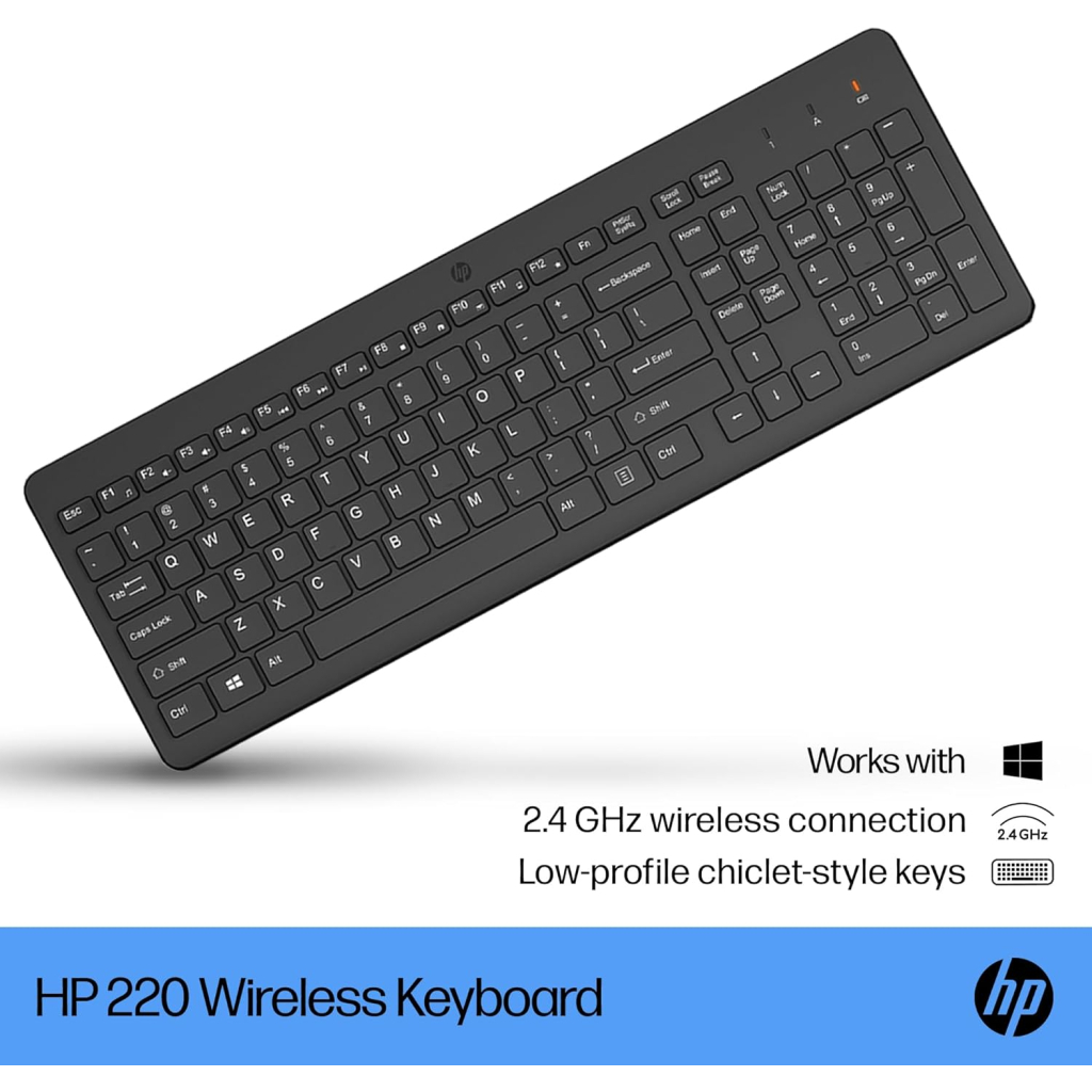 Клавіатура HP 220 Wireless UA Black (805T2AA) - фото 3 Клавіатура HP 220 Wireless UA Black (805T2AA) - фото 3