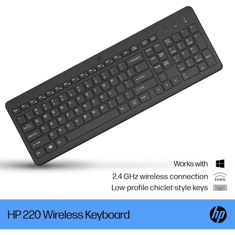 Клавіатура HP 220 Wireless UA Black (805T2AA) - фото 3