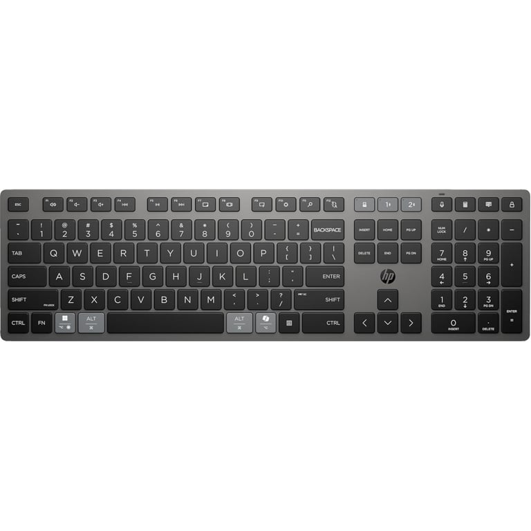 Клавіатура HP 720 Multi-Device Rechargeable Wireless/Bluetooth UA Black (9T5B1AA) - фото 1