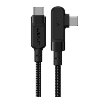 Дата кабель USB-C to USB-C 2.0m 5A 100W nylon C5-03 black Acefast (6974316281016) - фото 1