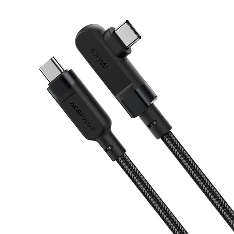Дата кабель USB-C to USB-C 2.0m 5A 100W nylon C5-03 black Acefast (6974316281016) - фото 2