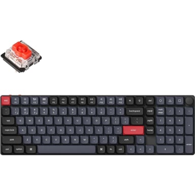 Клавіатура Keychron K17 PRO Gateron MX 2.0 Red White Led QMK Wireless/Bluetooth/USB-А UA Black (K17P-A1-UA) - фото 1