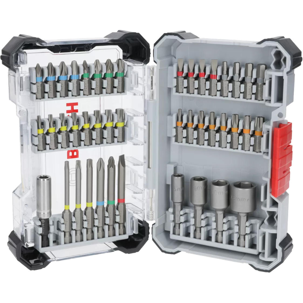 Набір біт Bosch Extra Hard Screwdriver Bit Set, 46шт, магнітний бітотримач, PH,PZ,T, SL, HEX, кейс (2.607.017.723) Набір біт Bosch Extra Hard Screwdriver Bit Set, 46шт, магнітний бітотримач, PH,PZ,T, SL, HEX, кейс (2.607.017.723)