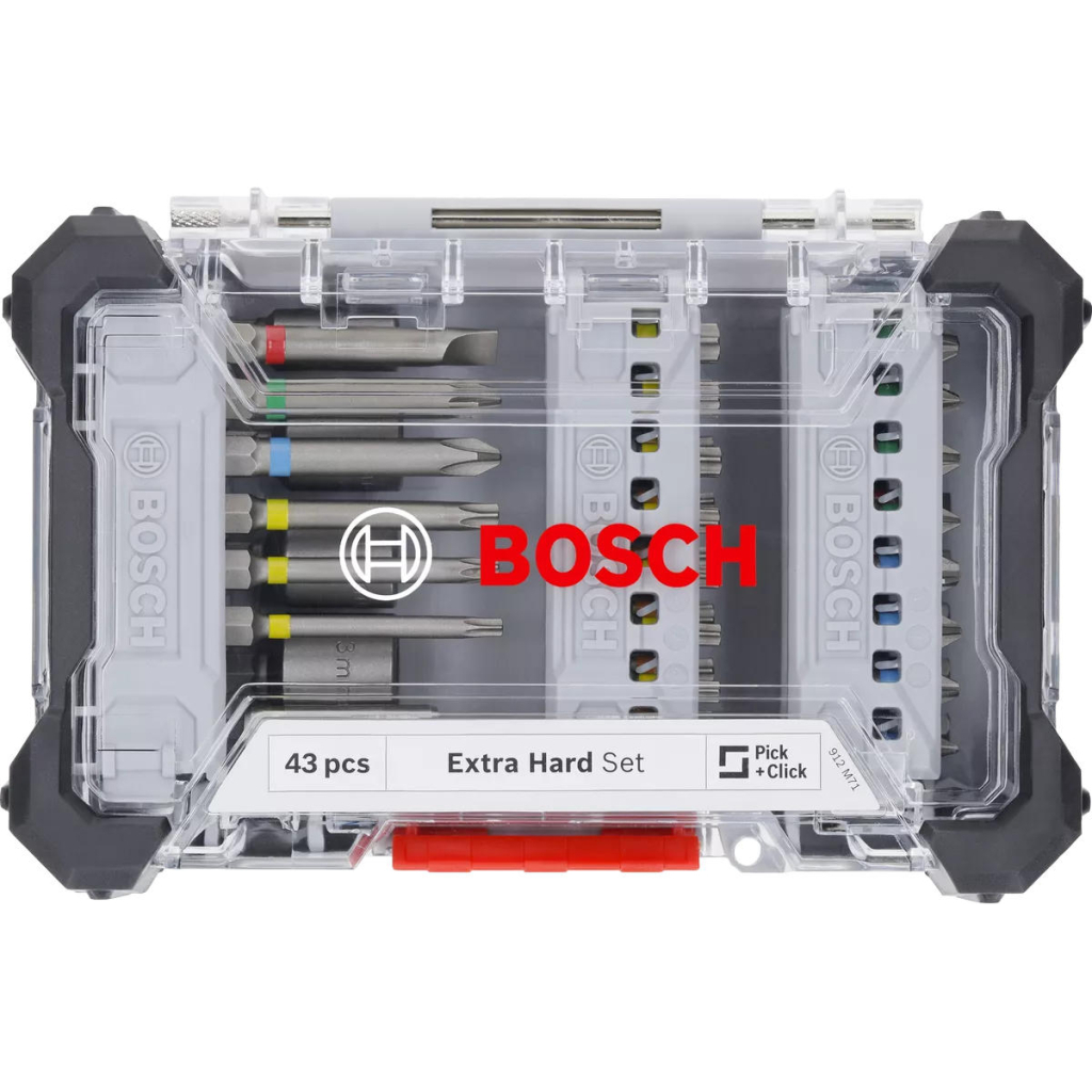 Набір біт Bosch Extra Hard Screwdriver Bit Set, 46шт, магнітний бітотримач, PH,PZ,T, SL, HEX, кейс (2.607.017.723) - фото 2 Набір біт Bosch Extra Hard Screwdriver Bit Set, 46шт, магнітний бітотримач, PH,PZ,T, SL, HEX, кейс (2.607.017.723) - фото 2