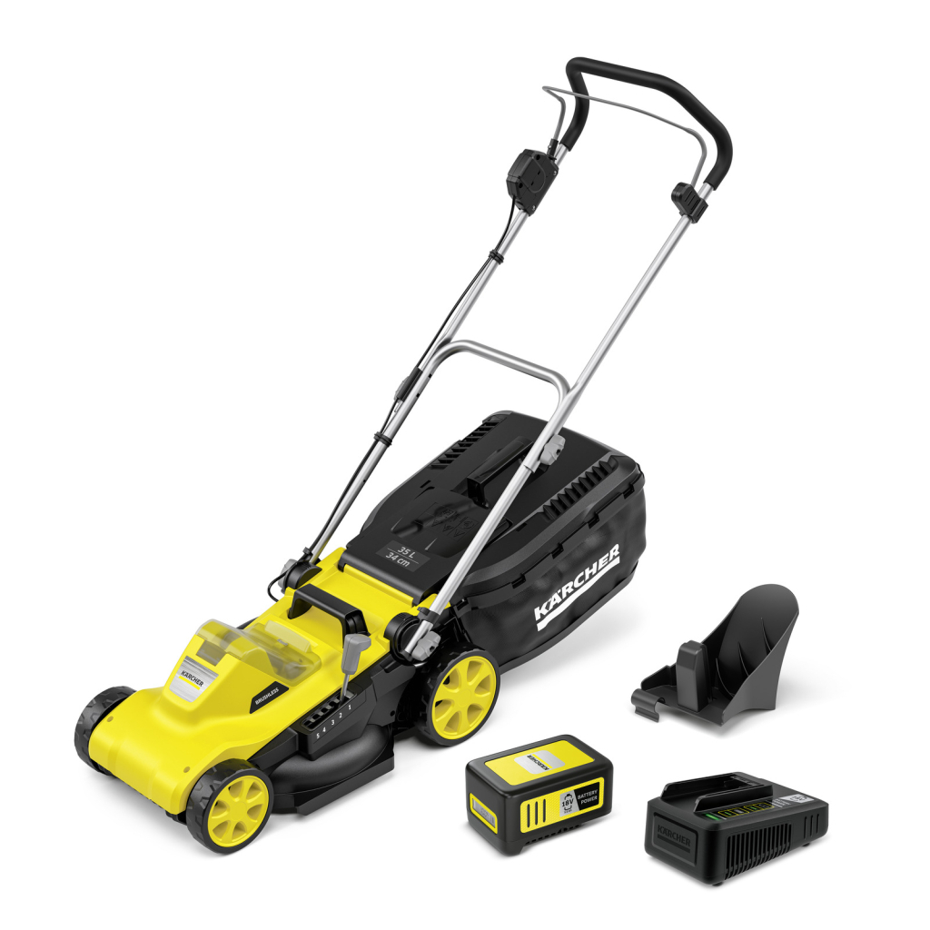 Газонокосарка Karcher LMO 34-18 Dual 18V, 34см, 25-60мм (1.445-411.0) - фото 1