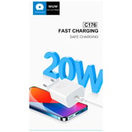 Зарядний пристрій WUW C176 USB-C PD20W White (WUW-C176) - фото 5