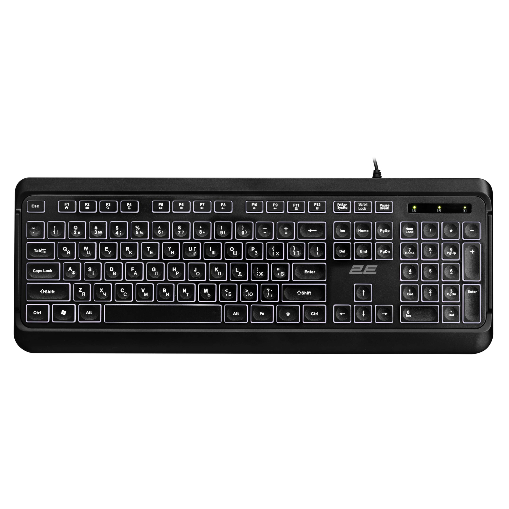 Клавіатура 2E 2E KS120 USB-A Black (2E-KS120UB_UA) - фото 10 Клавіатура 2E 2E KS120 USB-A Black (2E-KS120UB_UA) - фото 10