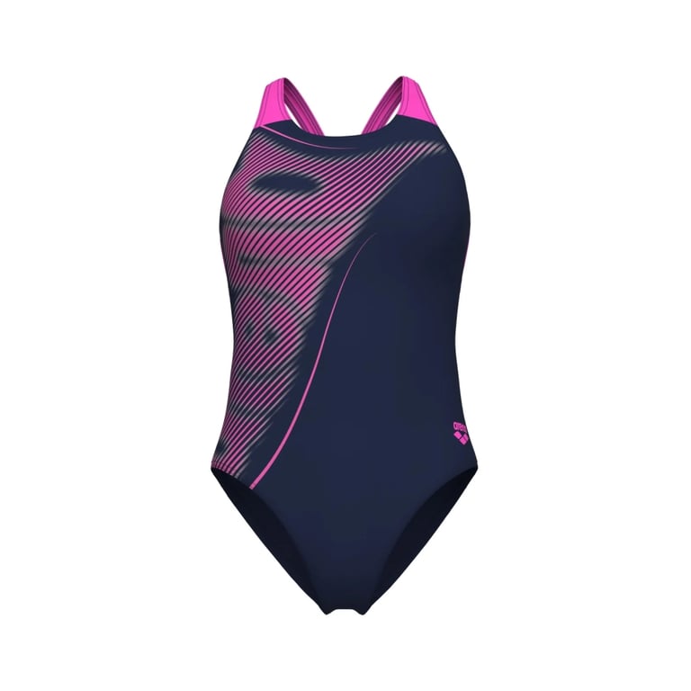 Купальник Arena Bright Glare Swimsuit V Back 008930-790 фіолетовий 40 (3468337533740) - фото 3