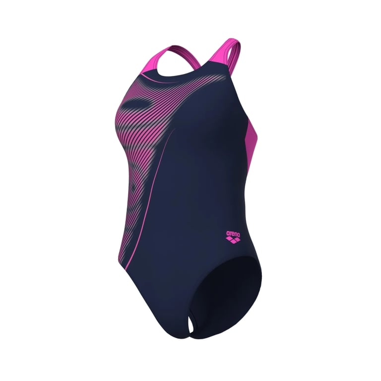 Купальник Arena Bright Glare Swimsuit V Back 008930-790 фіолетовий 40 (3468337533740) - фото 4