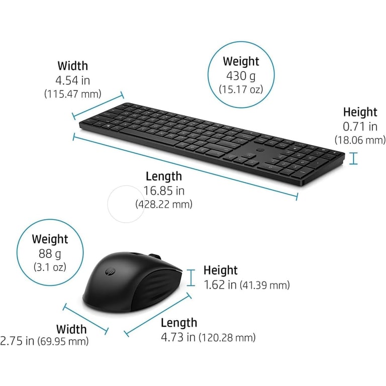 Комплект HP 650 Wireless UA Black (4R013AA) - фото 2