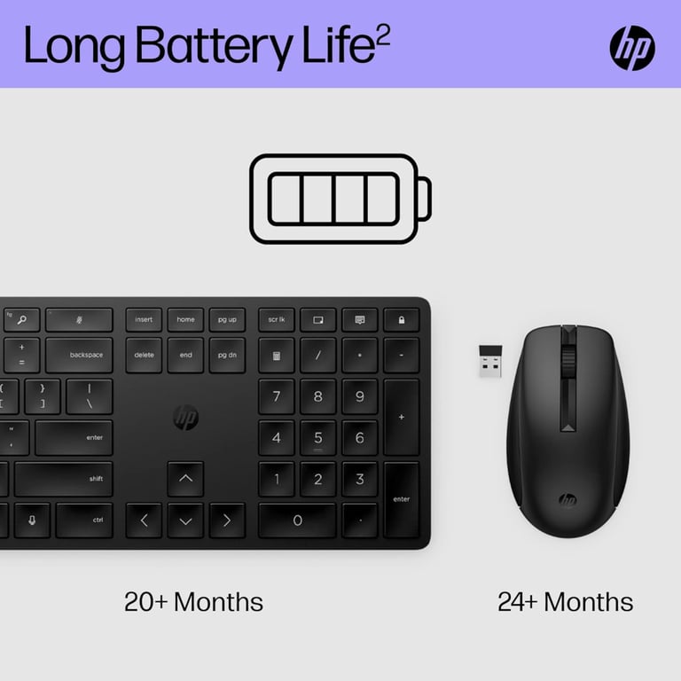 Комплект HP 650 Wireless UA Black (4R013AA) - фото 9