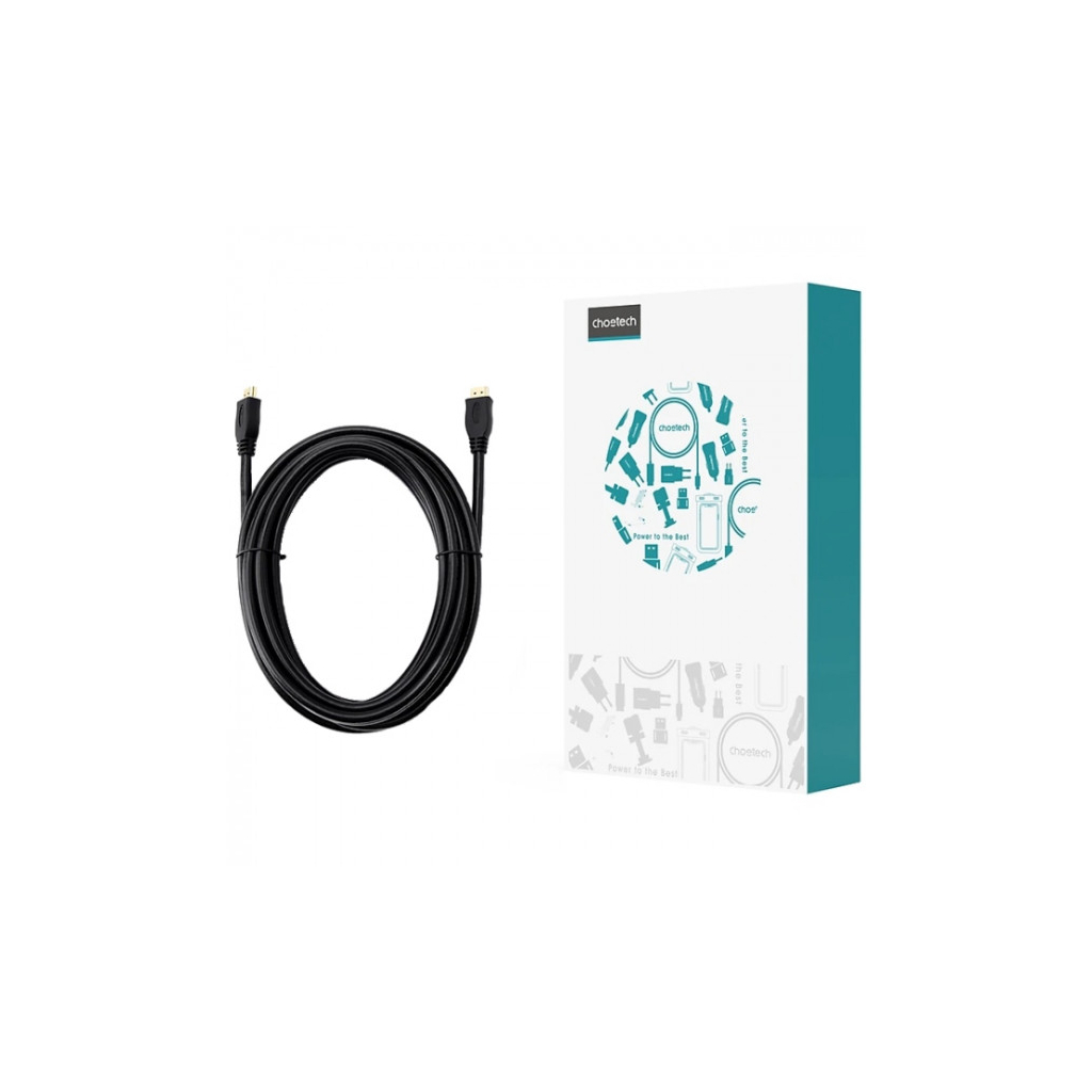 Кабель мультимедійний HDMI M to HDMI M 5.0m V2.1 8K 4K120Hz Choetech (XHH-TP21-BK) - фото 2 Кабель мультимедійний HDMI M to HDMI M 5.0m V2.1 8K 4K120Hz Choetech (XHH-TP21-BK) - фото 2