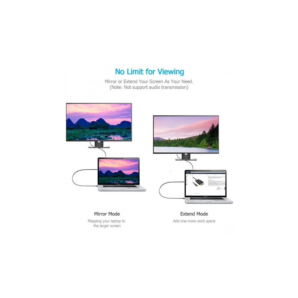 Кабель мультимедійний USB-C to VGA M 1.8m black Choetech (XCV-1801-BK) - фото 6 Кабель мультимедійний USB-C to VGA M 1.8m black Choetech (XCV-1801-BK) - фото 6