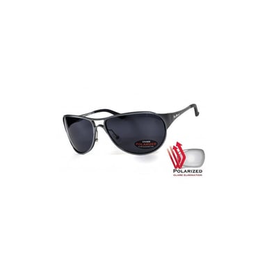 Сонцезахисні окуляри BluWater Alumination-3 Gun Metal Polarized Сірі (4АЛЮМ3-Г20П) - фото 1