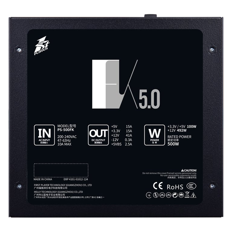 Блок живлення 1stPlayer 500W (FK-500-BK-EU) - фото 6