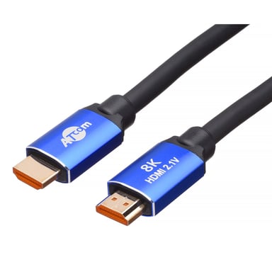 Кабель мультимедійний HDMI M to HDMI M 1.0m V2.1 Atcom (88801) - фото 1