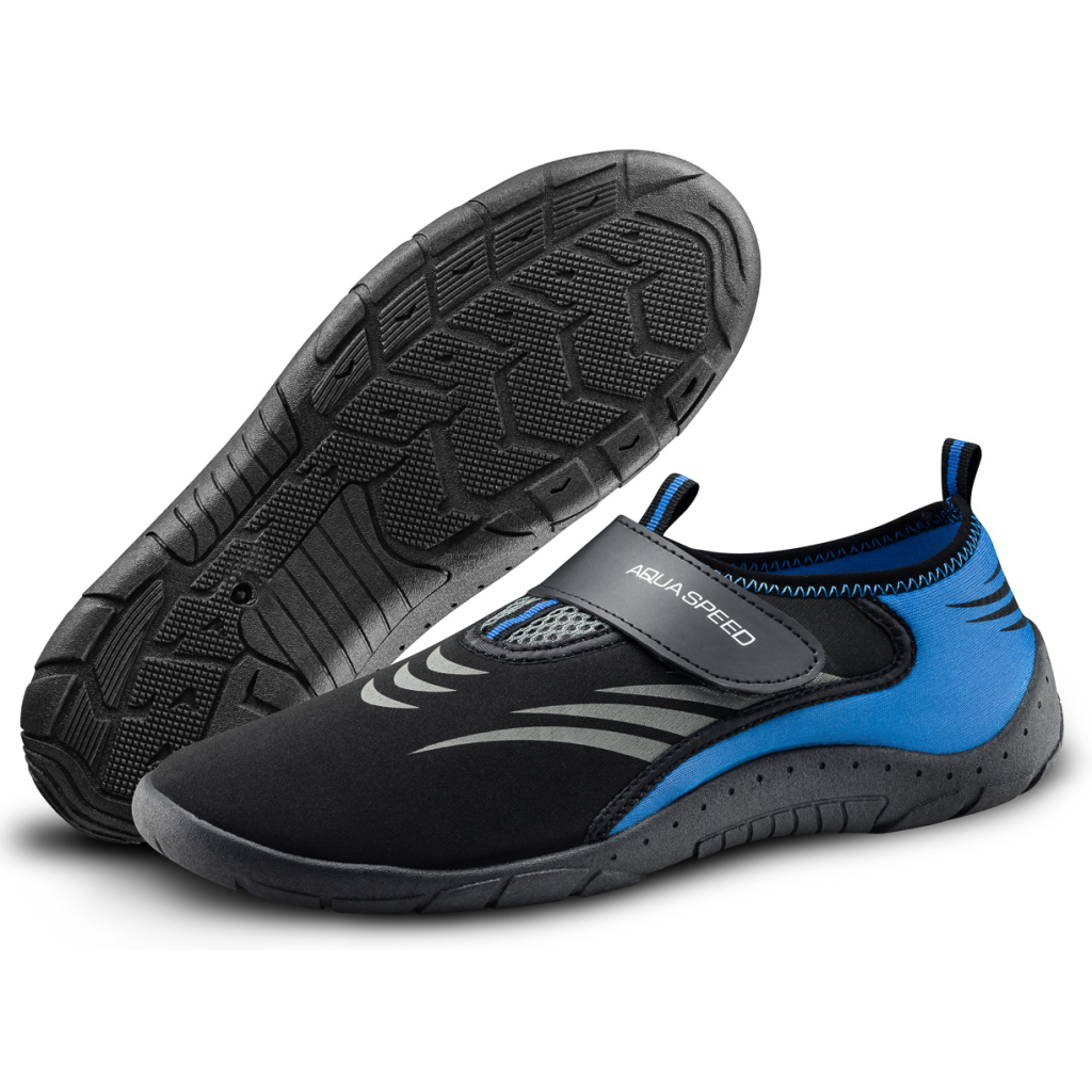 Аквашузи Aqua Speed Aqua Shoe Model 642-27B чорний, сірий, синій 39 (5908217676115) - фото 1