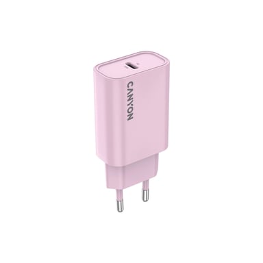 Зарядний пристрій Canyon 30CL OnCharge USB-C PD30W Pink (CNE-CHA30CLPK) - фото 1