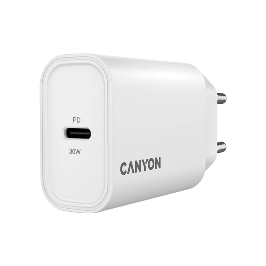 Зарядний пристрій Canyon 30CL OnCharge USB-C PD30W White (CNE-CHA30CLW) - фото 5 Зарядний пристрій Canyon 30CL OnCharge USB-C PD30W White (CNE-CHA30CLW) - фото 5