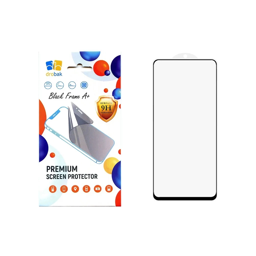 Скло захисне Drobak Xiaomi Redmi Note 14 Black Frame A+ (383898)