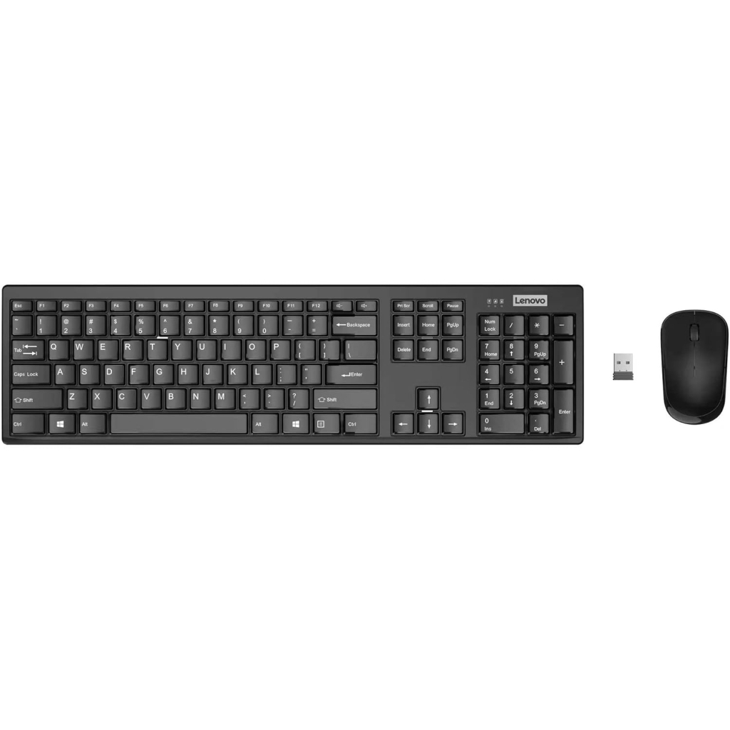 Клавіатура Lenovo 100 Wireless UA Black (GX31Q28916) - фото 1 Клавіатура Lenovo 100 Wireless UA Black (GX31Q28916) - фото 1