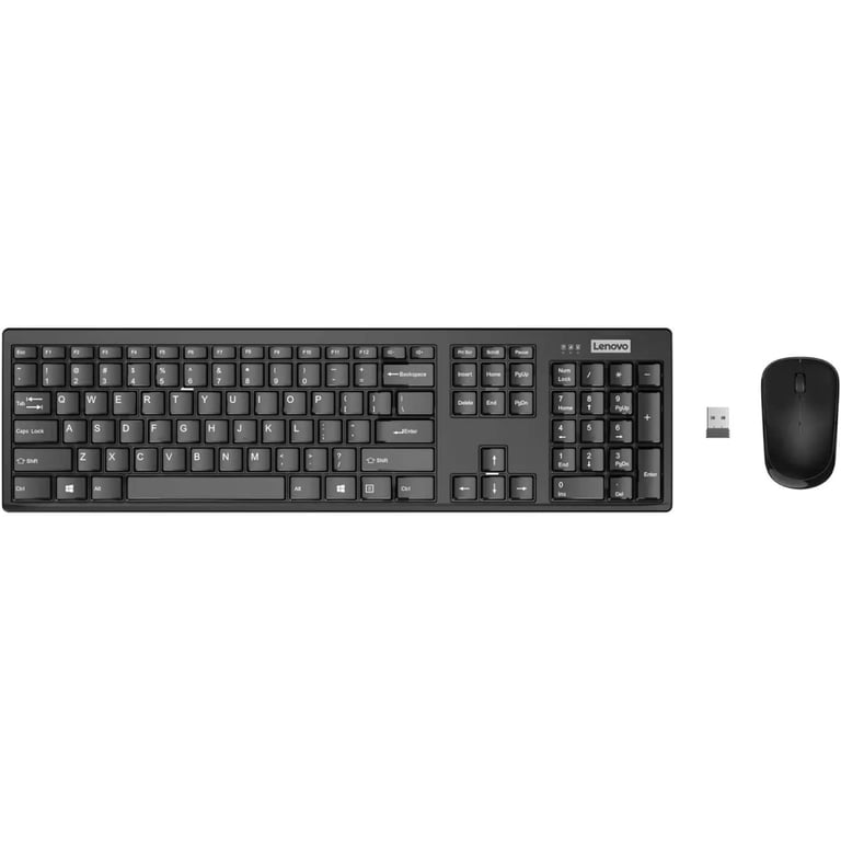 Клавіатура Lenovo 100 Wireless UA Black (GX31Q28916) - фото 1