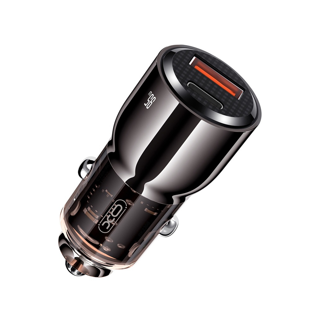 Зарядний пристрій XO CC58 USB-C PD65W + USB-A 30W Gray (CC58_Tarnish) - фото 1 Зарядний пристрій XO CC58 USB-C PD65W + USB-A 30W Gray (CC58_Tarnish) - фото 1