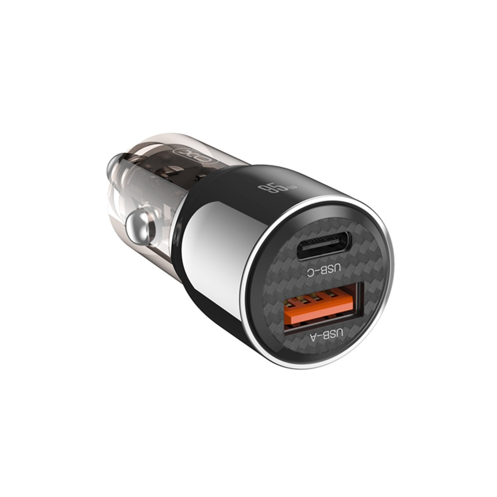 Зарядний пристрій XO CC58 USB-C PD65W + USB-A 30W Gray (CC58_Tarnish) - фото 6 Зарядний пристрій XO CC58 USB-C PD65W + USB-A 30W Gray (CC58_Tarnish) - фото 6