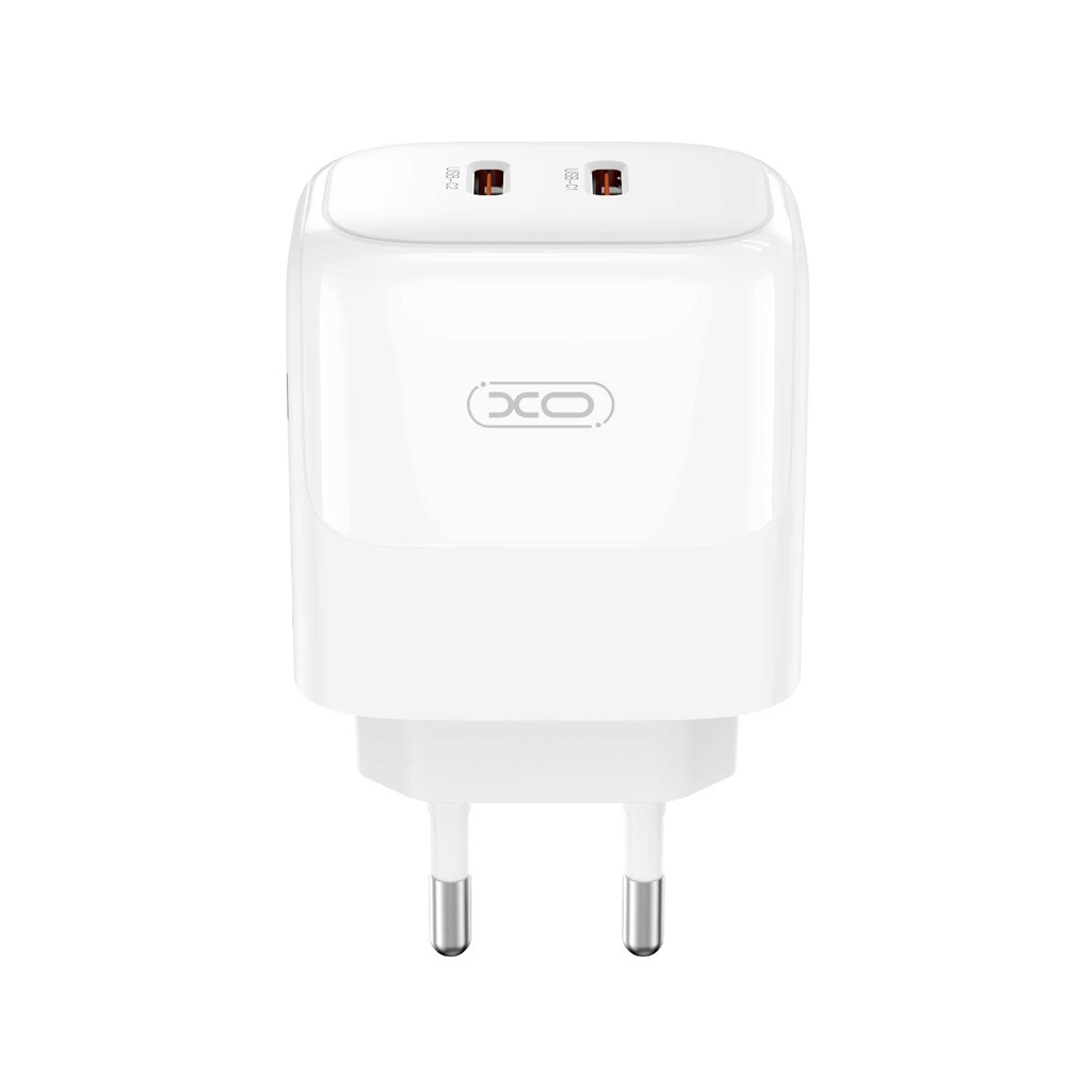 Зарядний пристрій XO L140 35W 2xUSB-C PD White (L140_White) - фото 2 Зарядний пристрій XO L140 35W 2xUSB-C PD White (L140_White) - фото 2