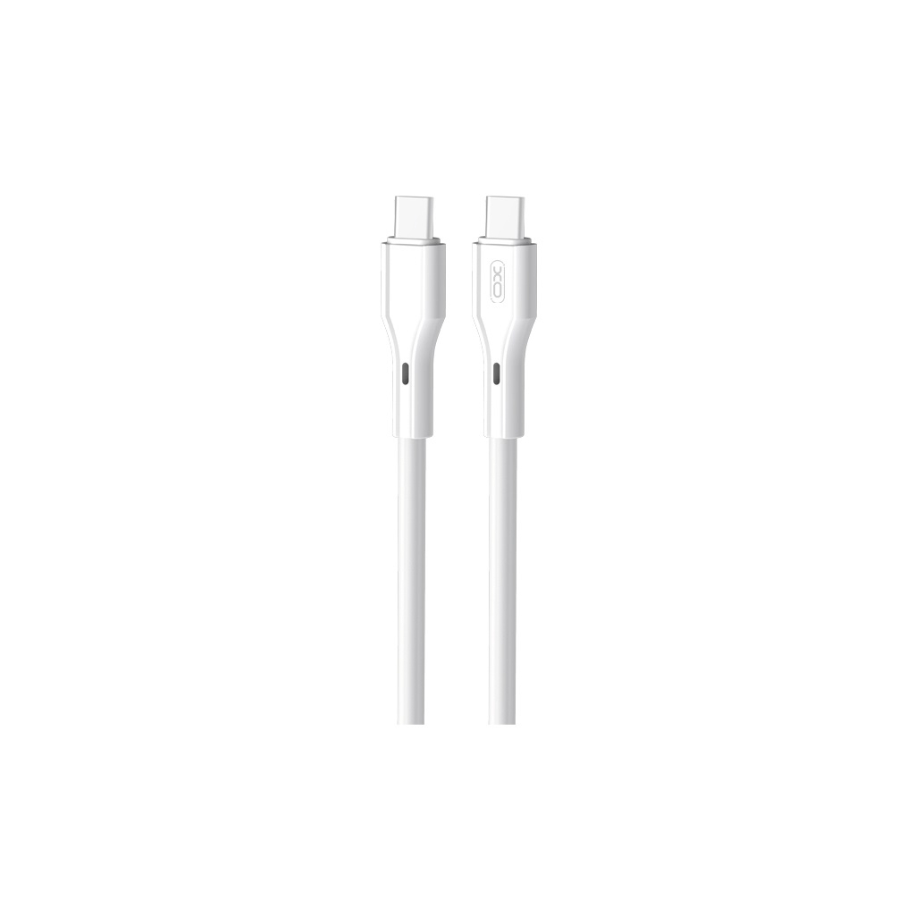 Дата кабель USB-C to USB-C 1.0m 60W Rock XO (NBQ231B_White) Дата кабель USB-C to USB-C 1.0m 60W Rock XO (NBQ231B_White)